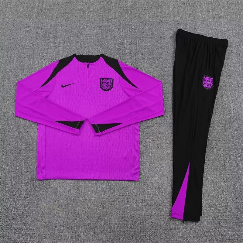 Thailand Quality(AAA) 2025 England Purple Soccer Tracksuit Thailand Quality(AAA) 2025 England Purple Soccer Tracksuit