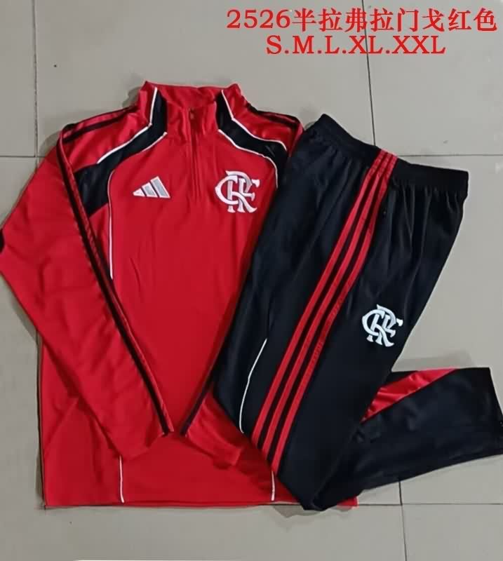 Thailand Quality(AAA) 2025 Flamengo Red Soccer Tracksuit Thailand Quality(AAA) 2025 Flamengo Red Soccer Tracksuit