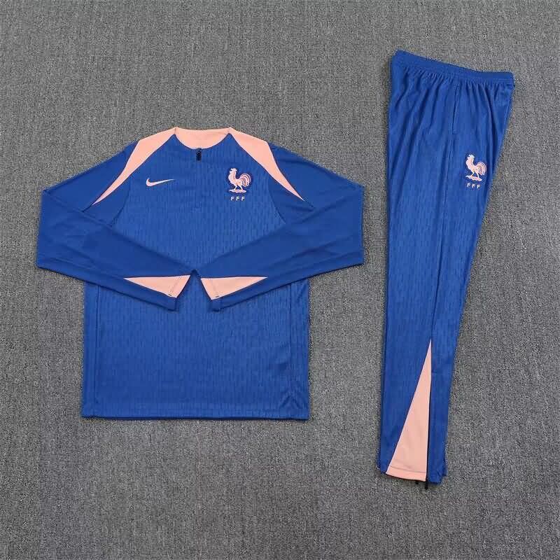 Thailand Quality(AAA) 2025 France Blue Soccer Tracksuit Thailand Quality(AAA) 2025 France Blue Soccer Tracksuit