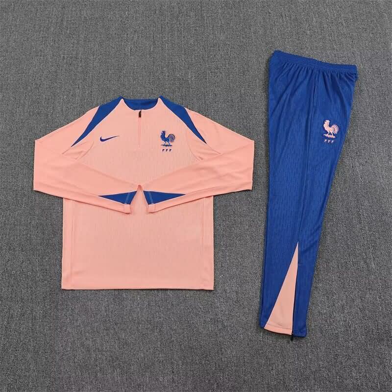 Thailand Quality(AAA) 2025 France Pink Soccer Tracksuit Thailand Quality(AAA) 2025 France Pink Soccer Tracksuit