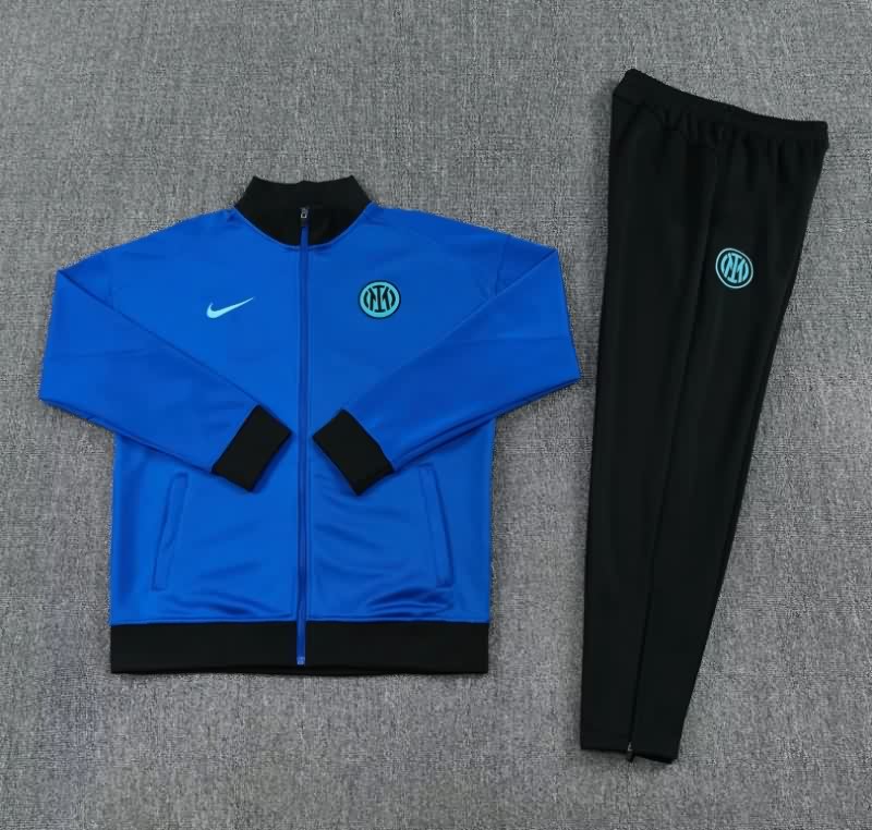 Thailand Quality(AAA) 25/26 Inter Milan Blue Soccer Tracksuit Thailand Quality(AAA) 25/26 Inter Milan Blue Soccer Tracksuit