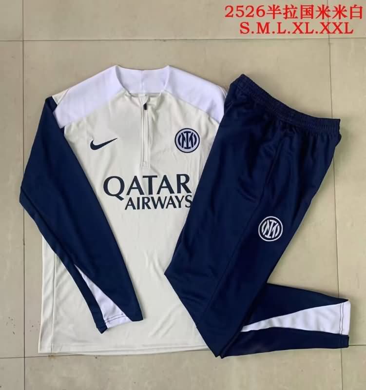 Thailand Quality(AAA) 25/26 Inter Milan Grey Soccer Tracksuit Thailand Quality(AAA) 25/26 Inter Milan Grey Soccer Tracksuit
