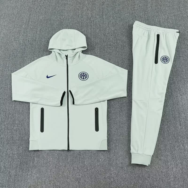 Thailand Quality(AAA) 25/26 Inter Milan Grey Soccer Tracksuit 02 Thailand Quality(AAA) 25/26 Inter Milan Grey Soccer Tracksuit 02