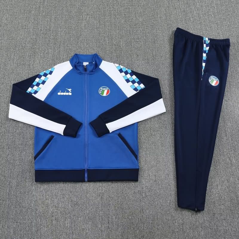 Thailand Quality(AAA) 2025 Italy Blue Soccer Tracksuit Thailand Quality(AAA) 2025 Italy Blue Soccer Tracksuit