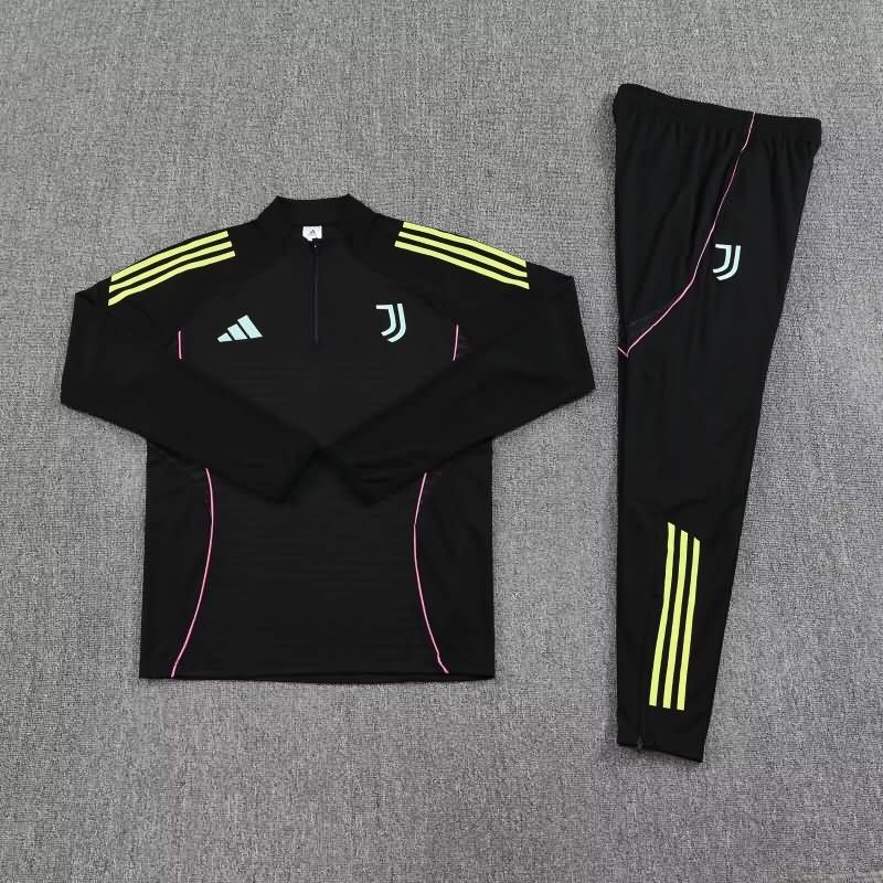 Thailand Quality(AAA) 25/26 Juventus Black Soccer Tracksuit 02 Thailand Quality(AAA) 25/26 Juventus Black Soccer Tracksuit 02