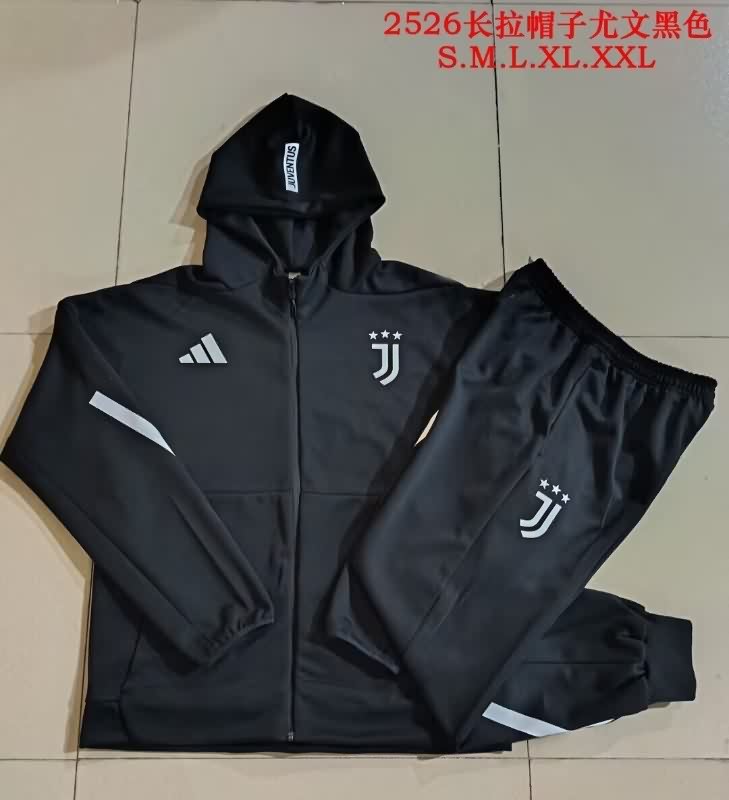Thailand Quality(AAA) 25/26 Juventus Black Soccer Tracksuit 04 Thailand Quality(AAA) 25/26 Juventus Black Soccer Tracksuit 04