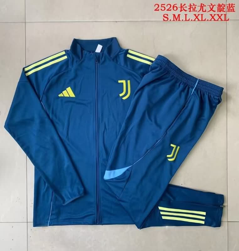 Thailand Quality(AAA) 25/26 Juventus Dark Blue Soccer Tracksuit Thailand Quality(AAA) 25/26 Juventus Dark Blue Soccer Tracksuit