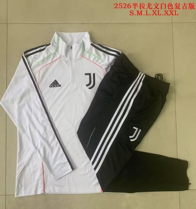 Thailand Quality(AAA) 25/26 Juventus White Soccer Tracksuit 02 Thailand Quality(AAA) 25/26 Juventus White Soccer Tracksuit 02