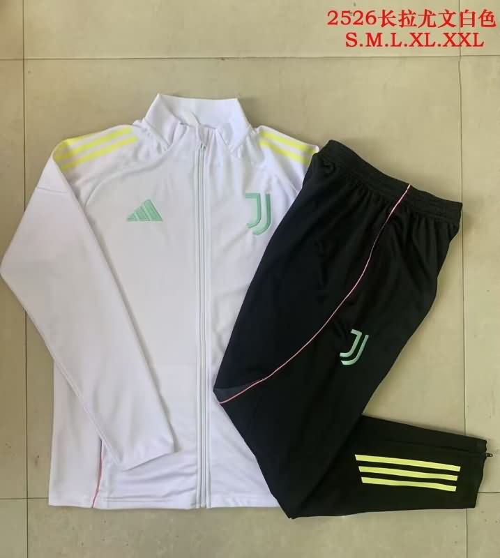 Thailand Quality(AAA) 25/26 Juventus White Soccer Tracksuit 03 Thailand Quality(AAA) 25/26 Juventus White Soccer Tracksuit 03