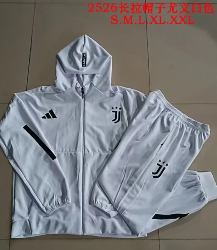 Thailand Quality(AAA) 25/26 Juventus White Soccer Tracksuit 06 Thailand Quality(AAA) 25/26 Juventus White Soccer Tracksuit 06