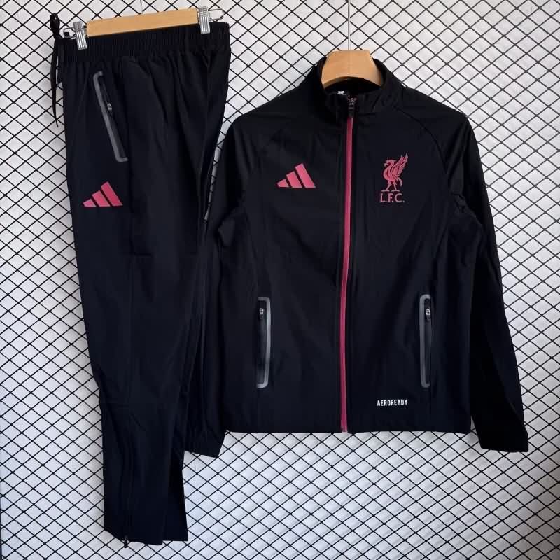 Thailand Quality(AAA) 25/26 Liverpool Black Soccer Tracksuit 04 Thailand Quality(AAA) 25/26 Liverpool Black Soccer Tracksuit 04