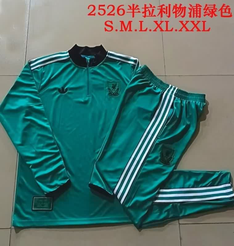 Thailand Quality(AAA) 25/26 Liverpool Green Soccer Tracksuit 04 Thailand Quality(AAA) 25/26 Liverpool Green Soccer Tracksuit 04