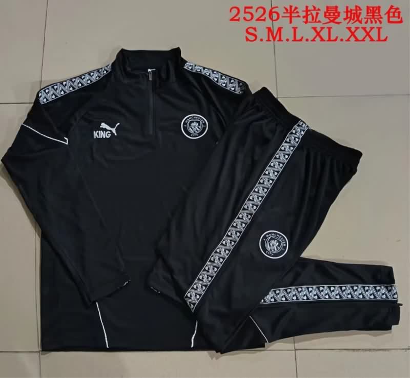 Thailand Quality(AAA) 25/26 Manchester City Black Soccer Tracksuit 02 Thailand Quality(AAA) 25/26 Manchester City Black Soccer Tracksuit 02