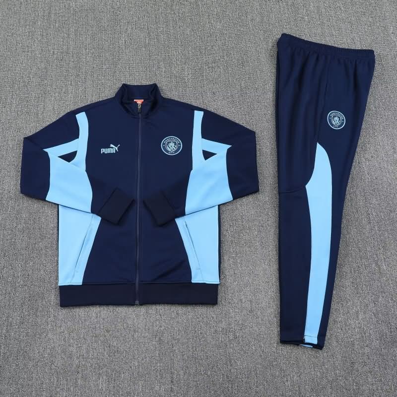Thailand Quality(AAA) 25/26 Manchester City Dark Blue Soccer Tracksuit Thailand Quality(AAA) 25/26 Manchester City Dark Blue Soccer Tracksuit