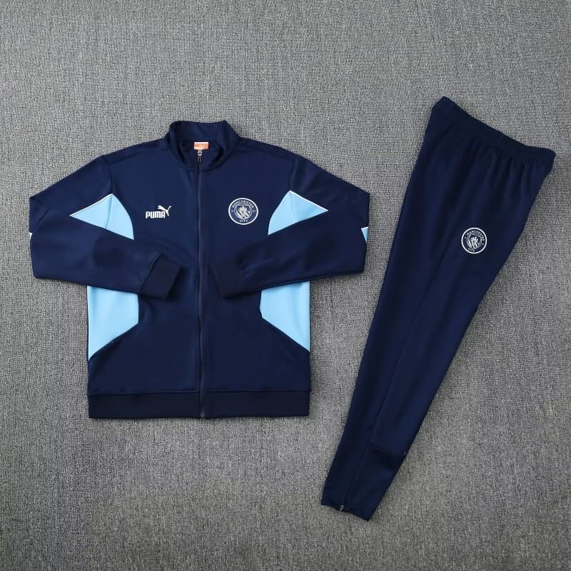 Thailand Quality(AAA) 25/26 Manchester City Dark Blue Soccer Tracksuit 02 Thailand Quality(AAA) 25/26 Manchester City Dark Blue Soccer Tracksuit 02