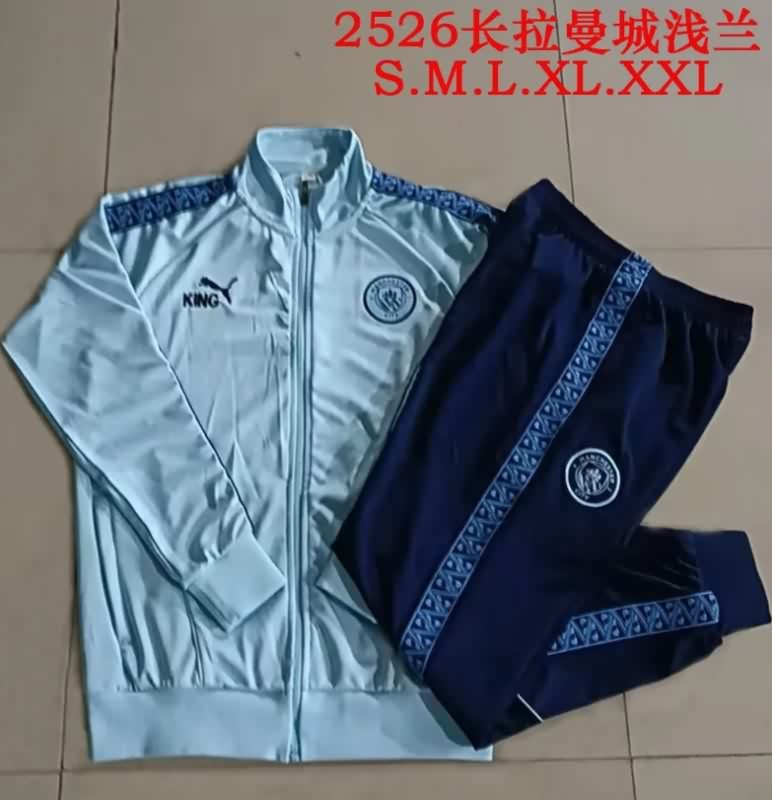 Thailand Quality(AAA) 25/26 Manchester City Light Blue Soccer Tracksuit 03 Thailand Quality(AAA) 25/26 Manchester City Light Blue Soccer Tracksuit 03