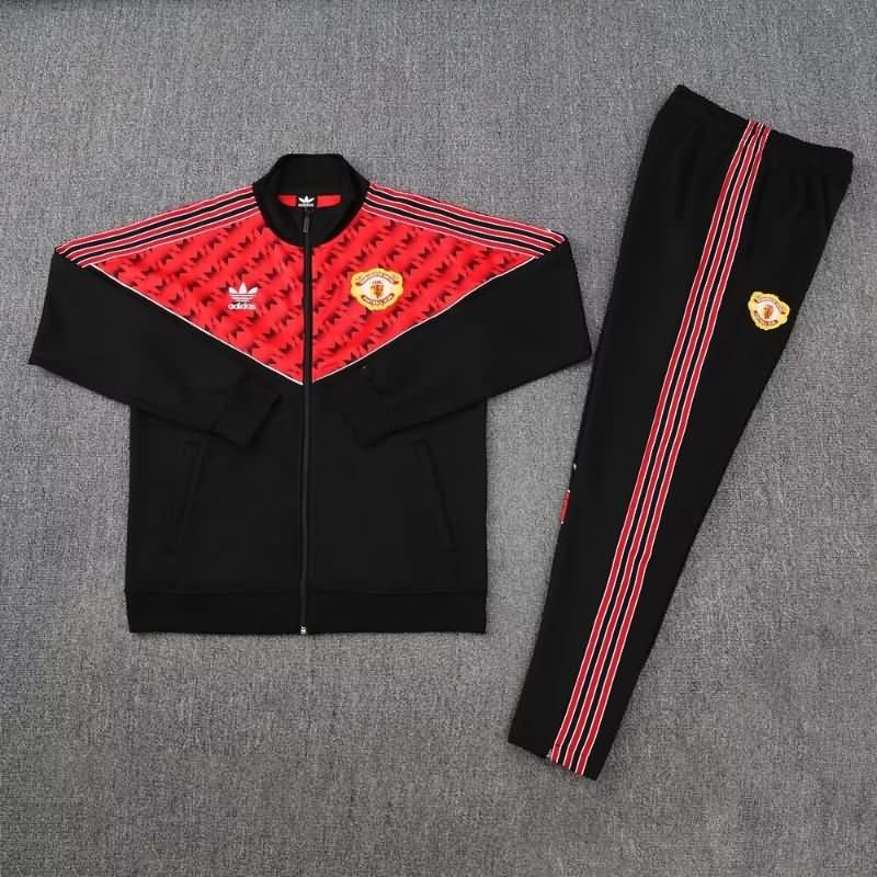 Thailand Quality(AAA) 25/26 Manchester United Black Soccer Tracksuit 02 Thailand Quality(AAA) 25/26 Manchester United Black Soccer Tracksuit 02