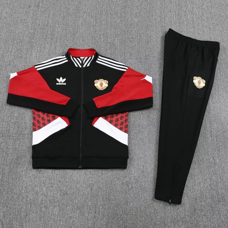 Thailand Quality(AAA) 25/26 Manchester United Black Soccer Tracksuit 03 Thailand Quality(AAA) 25/26 Manchester United Black Soccer Tracksuit 03