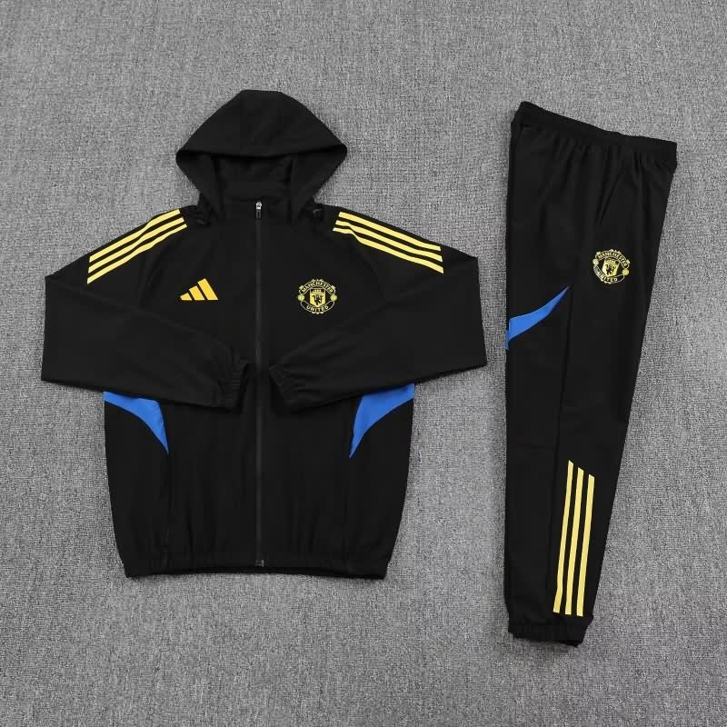 Thailand Quality(AAA) 25/26 Manchester United Black Soccer Tracksuit 04 Thailand Quality(AAA) 25/26 Manchester United Black Soccer Tracksuit 04