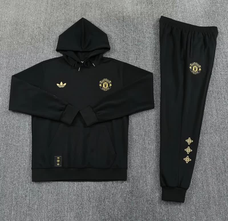 Thailand Quality(AAA) 25/26 Manchester United Black Soccer Tracksuit 07 Thailand Quality(AAA) 25/26 Manchester United Black Soccer Tracksuit 07
