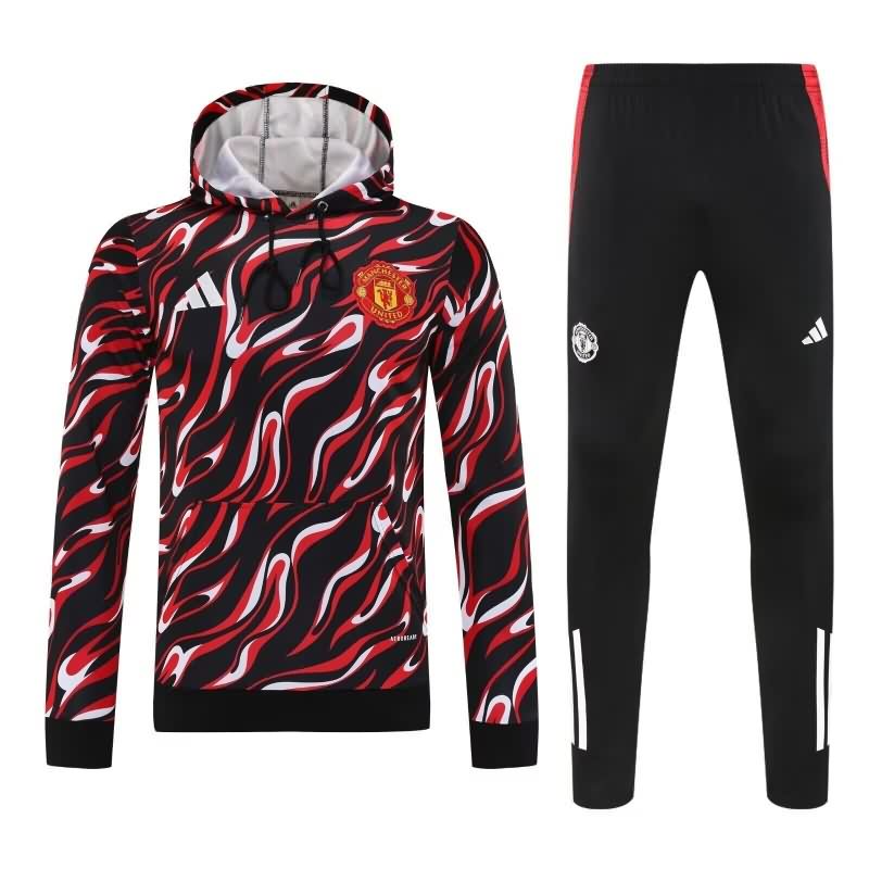Thailand Quality(AAA) 25/26 Manchester United Black Red Soccer Tracksuit Thailand Quality(AAA) 25/26 Manchester United Black Red Soccer Tracksuit