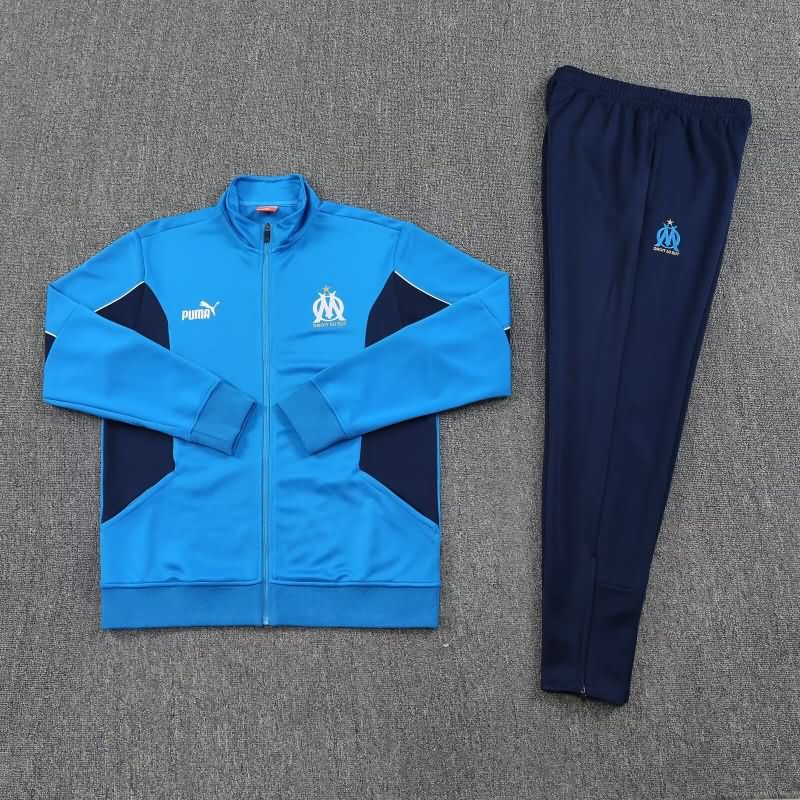 Thailand Quality(AAA) 25/26 Marseilles Blue Soccer Tracksuit Thailand Quality(AAA) 25/26 Marseilles Blue Soccer Tracksuit