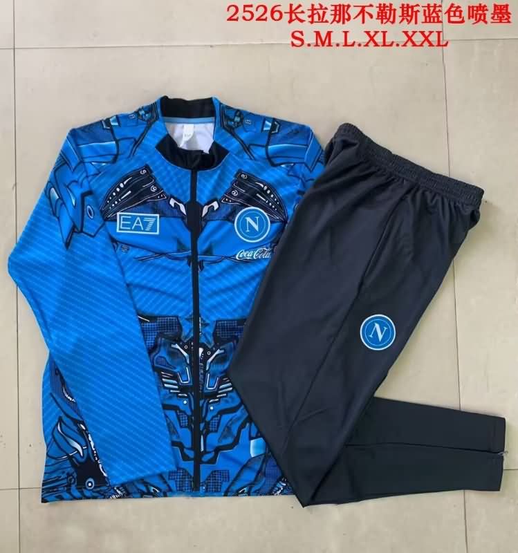 Thailand Quality(AAA) 25/26 Napoli Blue Soccer Tracksuit 02 Thailand Quality(AAA) 25/26 Napoli Blue Soccer Tracksuit 02