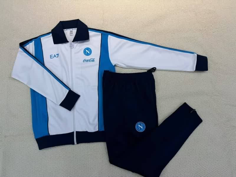 Thailand Quality(AAA) 25/26 Napoli White Soccer Tracksuit 02 Thailand Quality(AAA) 25/26 Napoli White Soccer Tracksuit 02