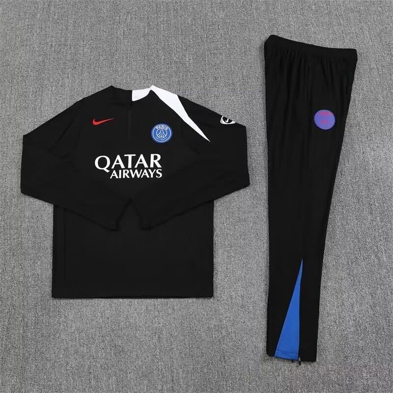 Thailand Quality(AAA) 25/26 Paris St Germain Black Soccer Tracksuit 06 Thailand Quality(AAA) 25/26 Paris St Germain Black Soccer Tracksuit 06