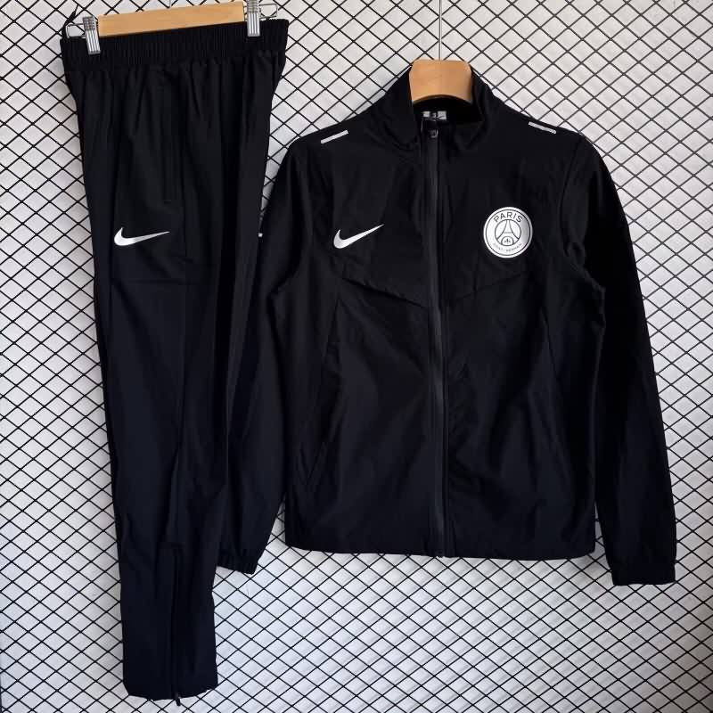 Thailand Quality(AAA) 25/26 Paris St Germain Black Soccer Tracksuit 09 Thailand Quality(AAA) 25/26 Paris St Germain Black Soccer Tracksuit 09