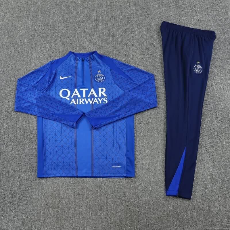 Thailand Quality(AAA) 25/26 Paris St Germain Blue Soccer Tracksuit Thailand Quality(AAA) 25/26 Paris St Germain Blue Soccer Tracksuit