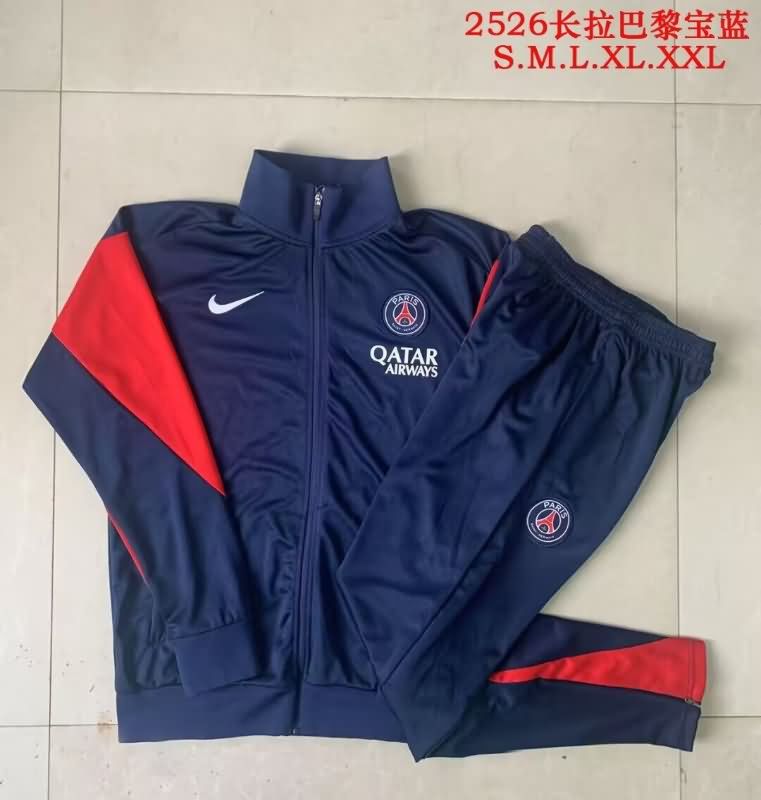 Thailand Quality(AAA) 25/26 Paris St Germain Dark Blue Soccer Tracksuit Thailand Quality(AAA) 25/26 Paris St Germain Dark Blue Soccer Tracksuit