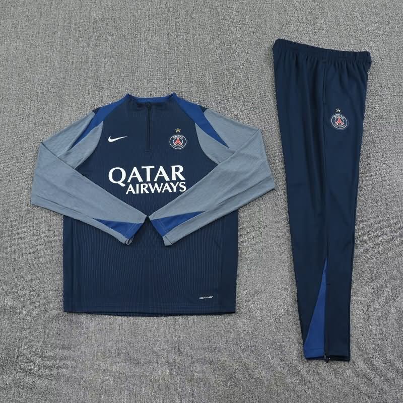 Thailand Quality(AAA) 25/26 Paris St Germain Dark Blue Soccer Tracksuit 05 Thailand Quality(AAA) 25/26 Paris St Germain Dark Blue Soccer Tracksuit 05