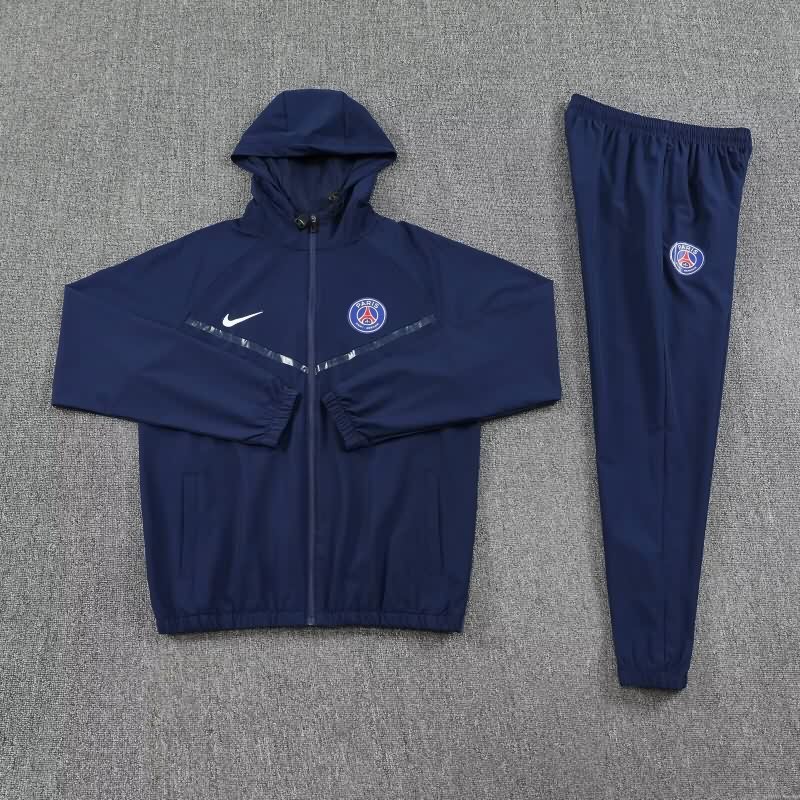 Thailand Quality(AAA) 25/26 Paris St Germain Dark Blue Soccer Tracksuit 08 Thailand Quality(AAA) 25/26 Paris St Germain Dark Blue Soccer Tracksuit 08