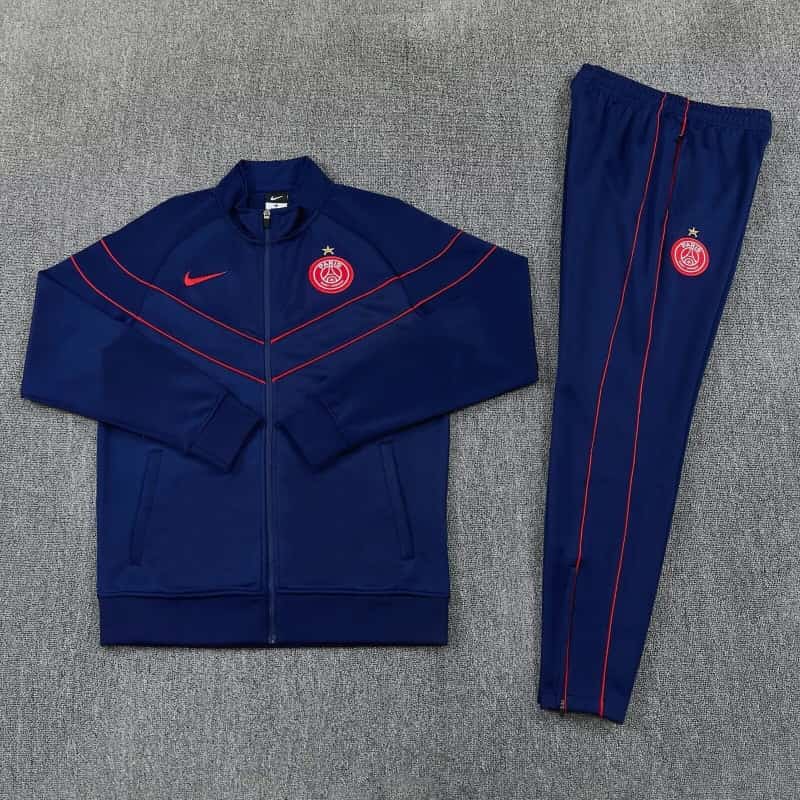 Thailand Quality(AAA) 25/26 Paris St Germain Dark Blue Soccer Tracksuit 10 Thailand Quality(AAA) 25/26 Paris St Germain Dark Blue Soccer Tracksuit 10