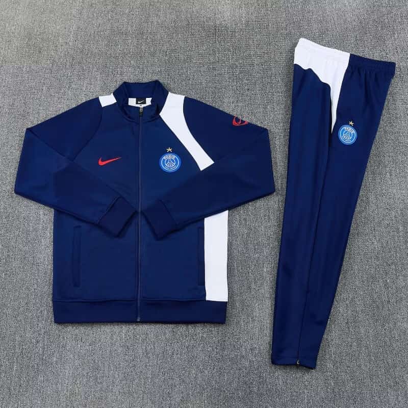 Thailand Quality(AAA) 25/26 Paris St Germain Dark Blue Soccer Tracksuit 11 Thailand Quality(AAA) 25/26 Paris St Germain Dark Blue Soccer Tracksuit 11