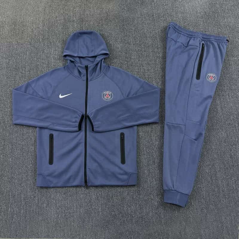 Thailand Quality(AAA) 25/26 Paris St Germain Grey Soccer Tracksuit 02 Thailand Quality(AAA) 25/26 Paris St Germain Grey Soccer Tracksuit 02