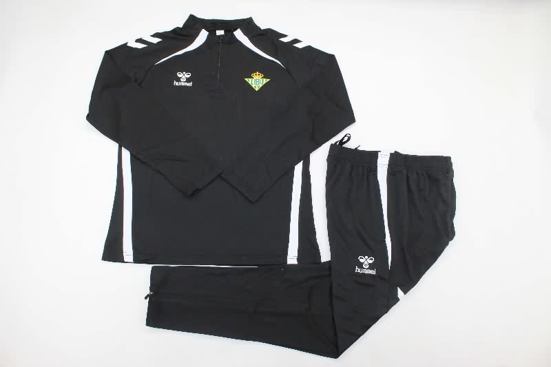 Thailand Quality(AAA) 25/26 Real Betis Black Soccer Tracksuit Thailand Quality(AAA) 25/26 Real Betis Black Soccer Tracksuit
