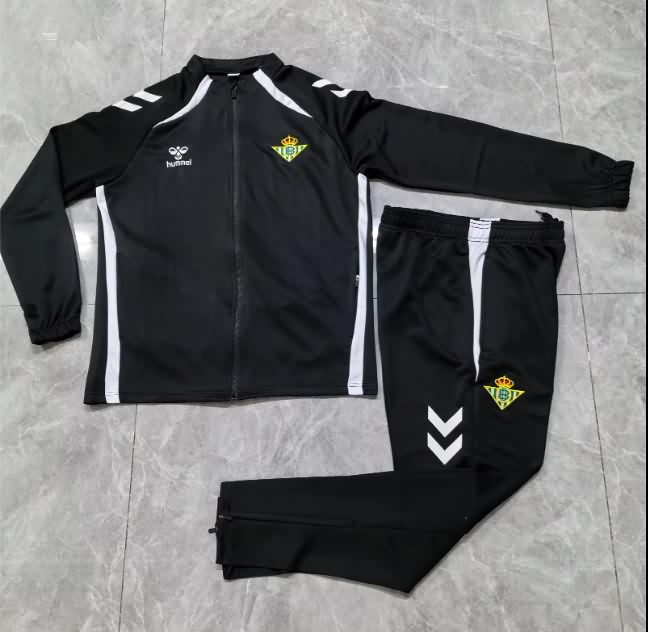 Thailand Quality(AAA) 25/26 Real Betis Black Soccer Tracksuit 02 Thailand Quality(AAA) 25/26 Real Betis Black Soccer Tracksuit 02