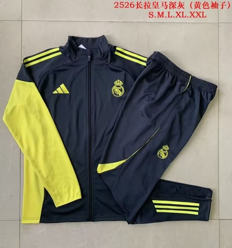 Thailand Quality(AAA) 25/26 Real Madrid Black Soccer Tracksuit Thailand Quality(AAA) 25/26 Real Madrid Black Soccer Tracksuit
