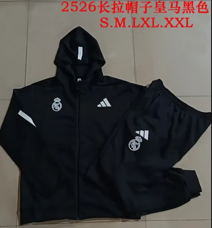 Thailand Quality(AAA) 25/26 Real Madrid Black Soccer Tracksuit 06 Thailand Quality(AAA) 25/26 Real Madrid Black Soccer Tracksuit 06