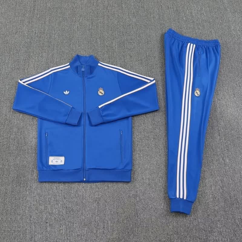 Thailand Quality(AAA) 25/26 Real Madrid Blue Soccer Tracksuit 03 Thailand Quality(AAA) 25/26 Real Madrid Blue Soccer Tracksuit 03