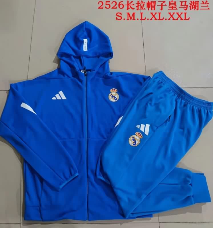 Thailand Quality(AAA) 25/26 Real Madrid Blue Soccer Tracksuit 04 Thailand Quality(AAA) 25/26 Real Madrid Blue Soccer Tracksuit 04