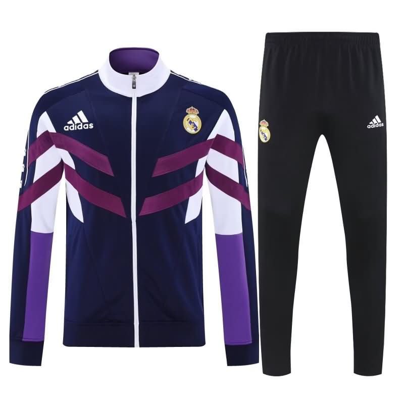 Thailand Quality(AAA) 25/26 Real Madrid Dark Blue Soccer Tracksuit 02 Thailand Quality(AAA) 25/26 Real Madrid Dark Blue Soccer Tracksuit 02
