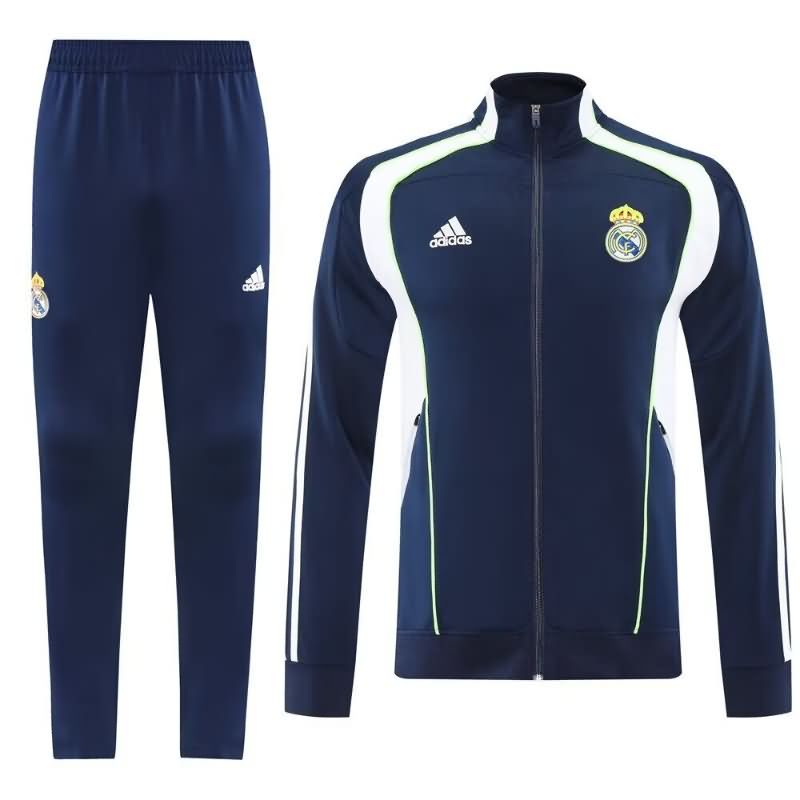 Thailand Quality(AAA) 25/26 Real Madrid Dark Blue Soccer Tracksuit 03 Thailand Quality(AAA) 25/26 Real Madrid Dark Blue Soccer Tracksuit 03