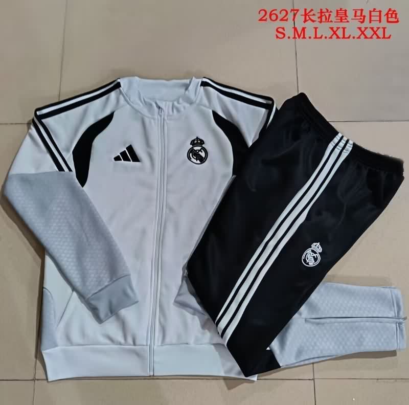 Thailand Quality(AAA) 25/26 Real Madrid White Soccer Tracksuit 16 Thailand Quality(AAA) 25/26 Real Madrid White Soccer Tracksuit 16