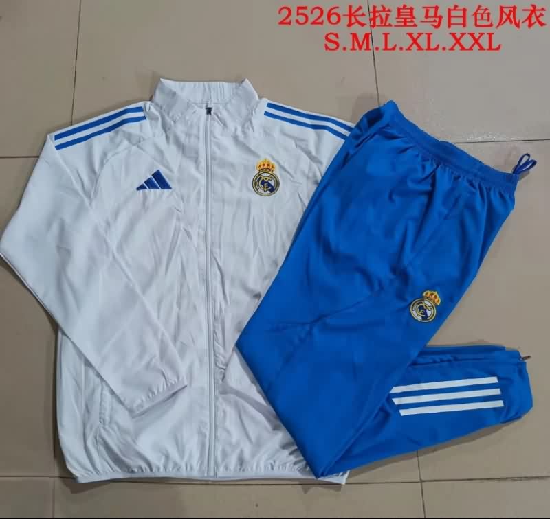 Thailand Quality(AAA) 25/26 Real Madrid White Soccer Tracksuit 17 Thailand Quality(AAA) 25/26 Real Madrid White Soccer Tracksuit 17