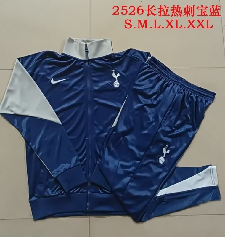 Thailand Quality(AAA) 25/26 Tottenham Hotspur Dark Blue Soccer Tracksuit Thailand Quality(AAA) 25/26 Tottenham Hotspur Dark Blue Soccer Tracksuit