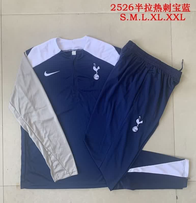 Thailand Quality(AAA) 25/26 Tottenham Hotspur Dark Blue Soccer Tracksuit 02 Thailand Quality(AAA) 25/26 Tottenham Hotspur Dark Blue Soccer Tracksuit 02
