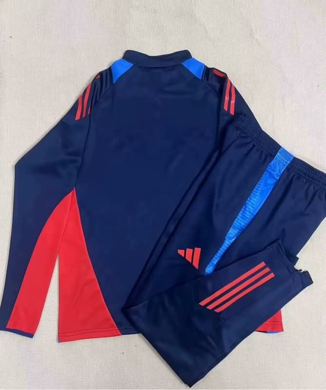 Thailand Quality(AAA) 2025 Universidad Chile Dark Blue Soccer Tracksuit